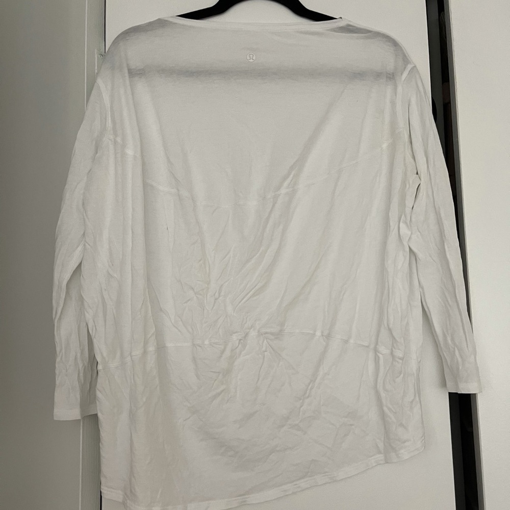 White lululemon baggy long sleeve